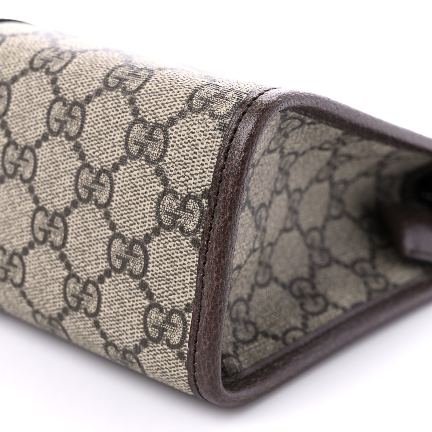 Gucci GG Supreme Monogram Web Ophidia GG Toiletry Case Beige New Acero 9 of 11