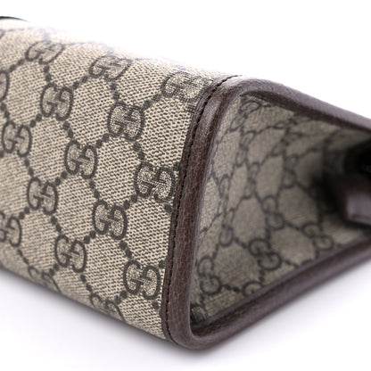 Gucci GG Supreme Monogram Web Ophidia GG Toiletry Case Beige New Acero 9 of 11