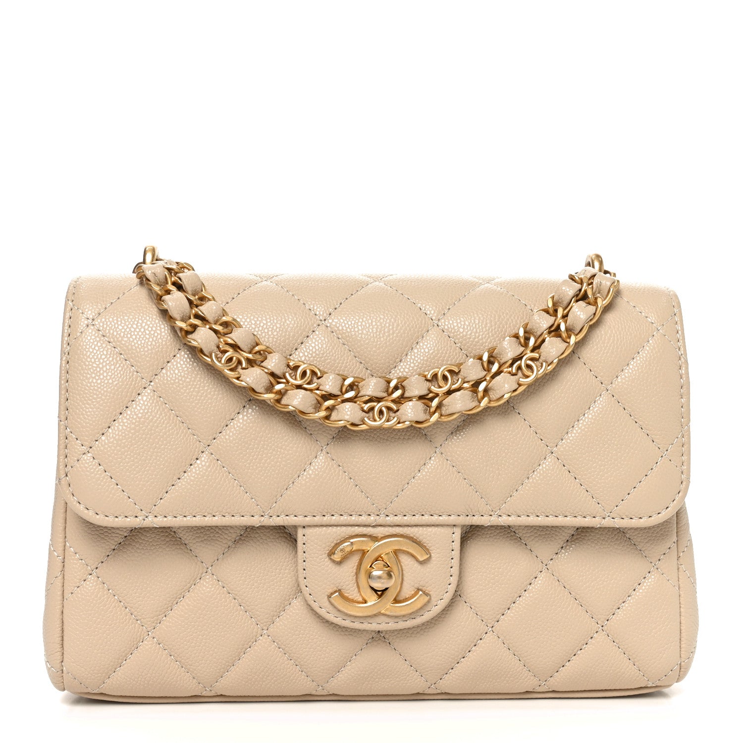 Chanel Caviar Quilted Small Coco First Flap Beige 1 of 11