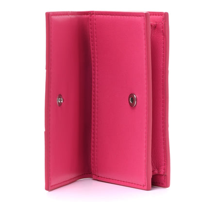 Bottega Veneta Nappa Maxi Intrecciato Card Holder Wallet Pink 5 of 7