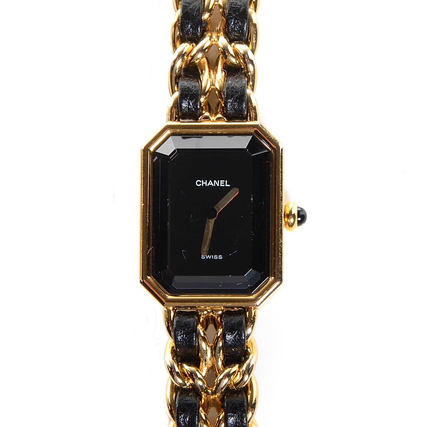 Stainless Steel Lambskin 20mm Chain Premiere Quartz Watch Gold M