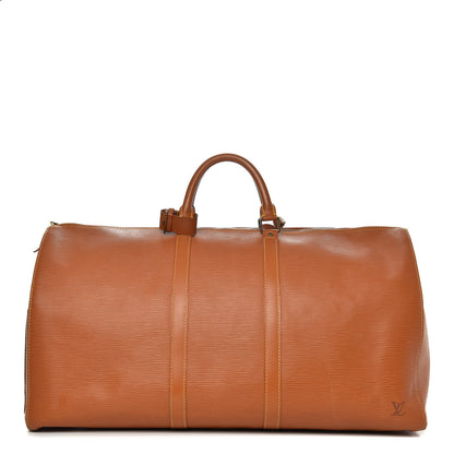 Louis Vuitton Epi Keepall 55 Cipango 1 of 15