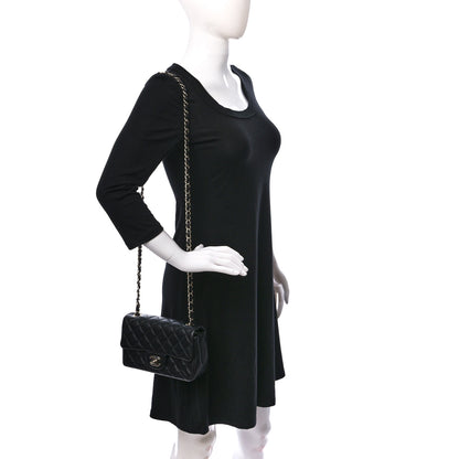 Chanel Lambskin Quilted Mini Rectangular Flap Black 3 of 8