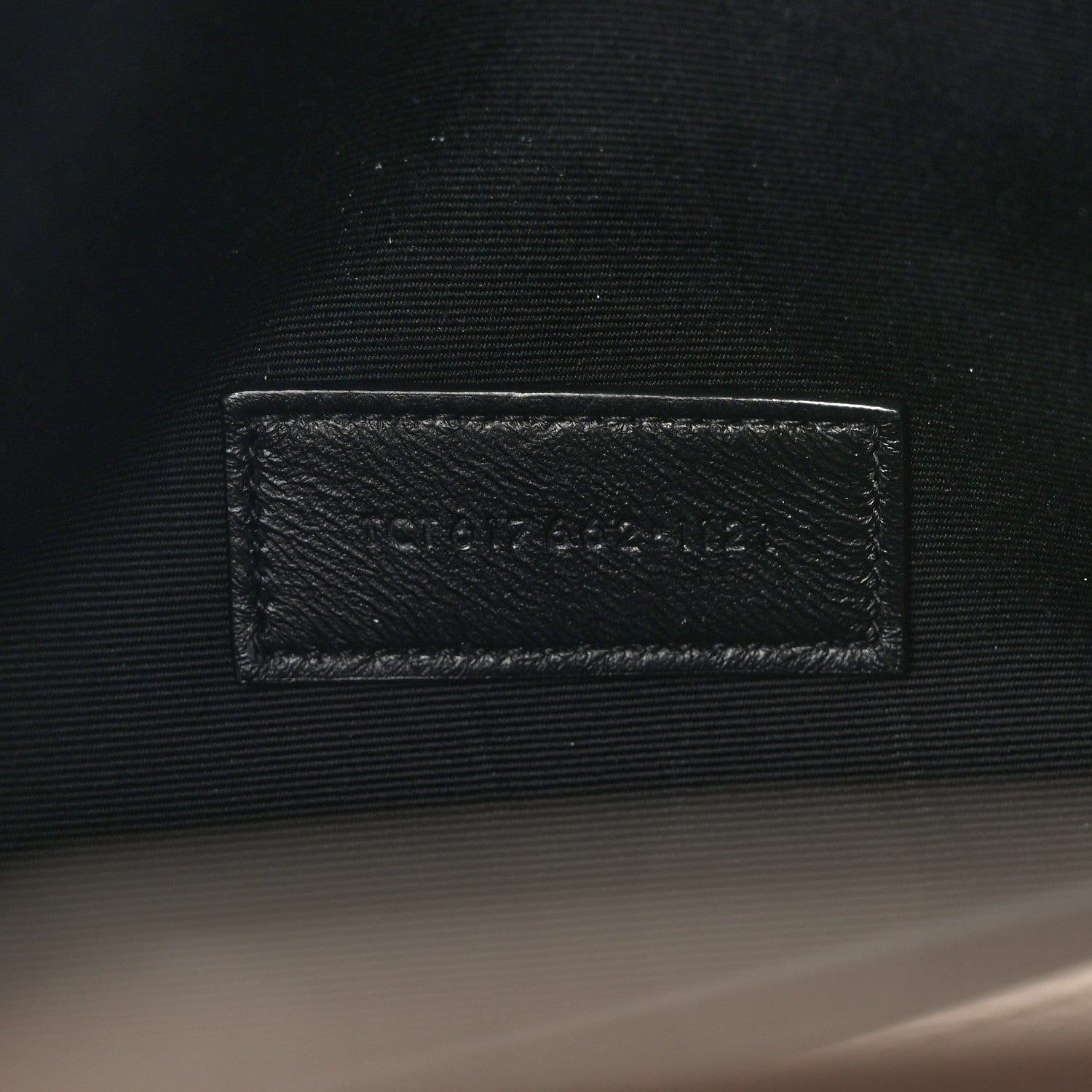 Saint Laurent Grain De Poudre Matelasse Chevron Monogram Envelope Clutch Dark Beige 7 of 8