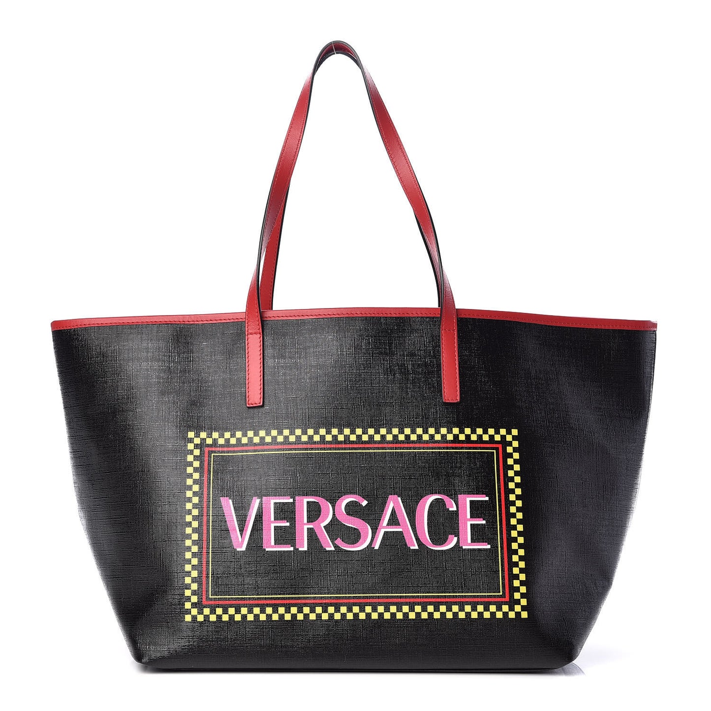 Coated Canvas Vintage 90's Logo Tote Black