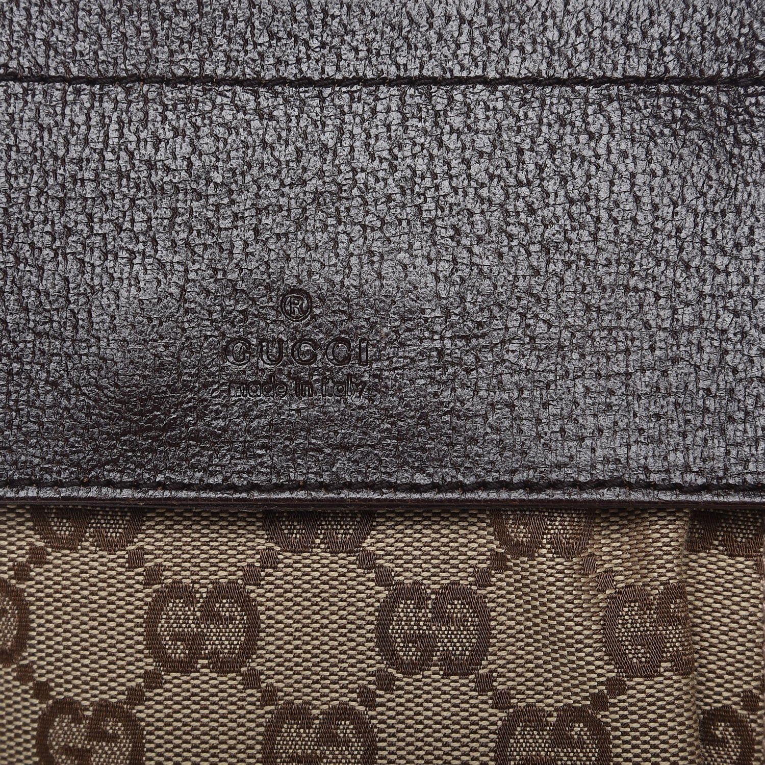 Gucci GG Monogram Double Pocket Belt Bag Dark Brown 5 of 7