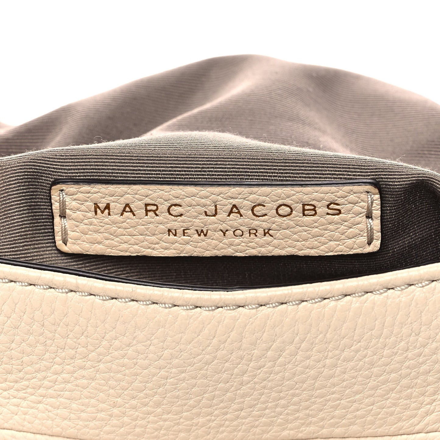Calfskin Empire City Messenger Crossbody Beige