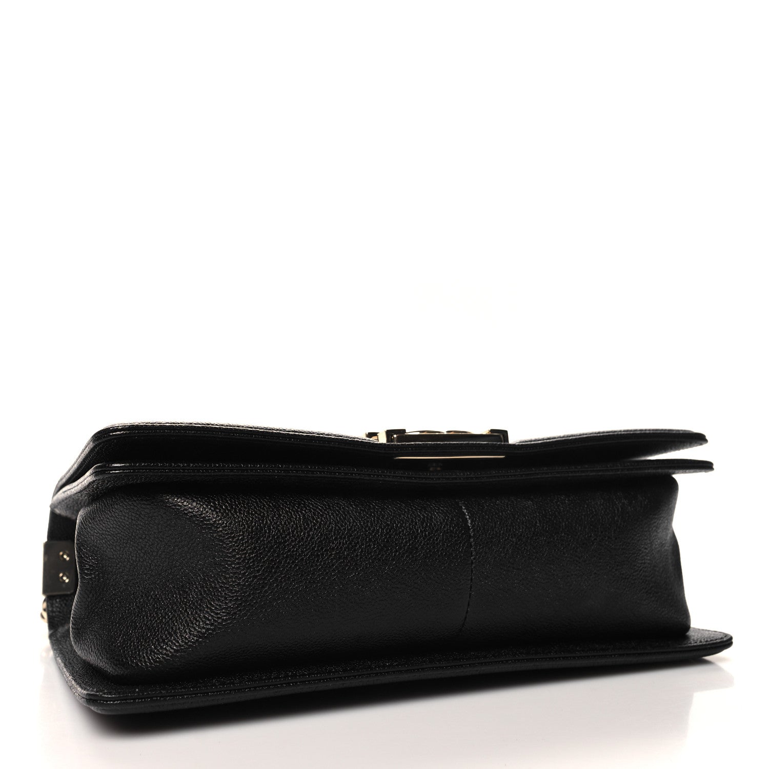 Chanel Caviar Chevron Quilted Medium Boy Flap Black 3 of 10