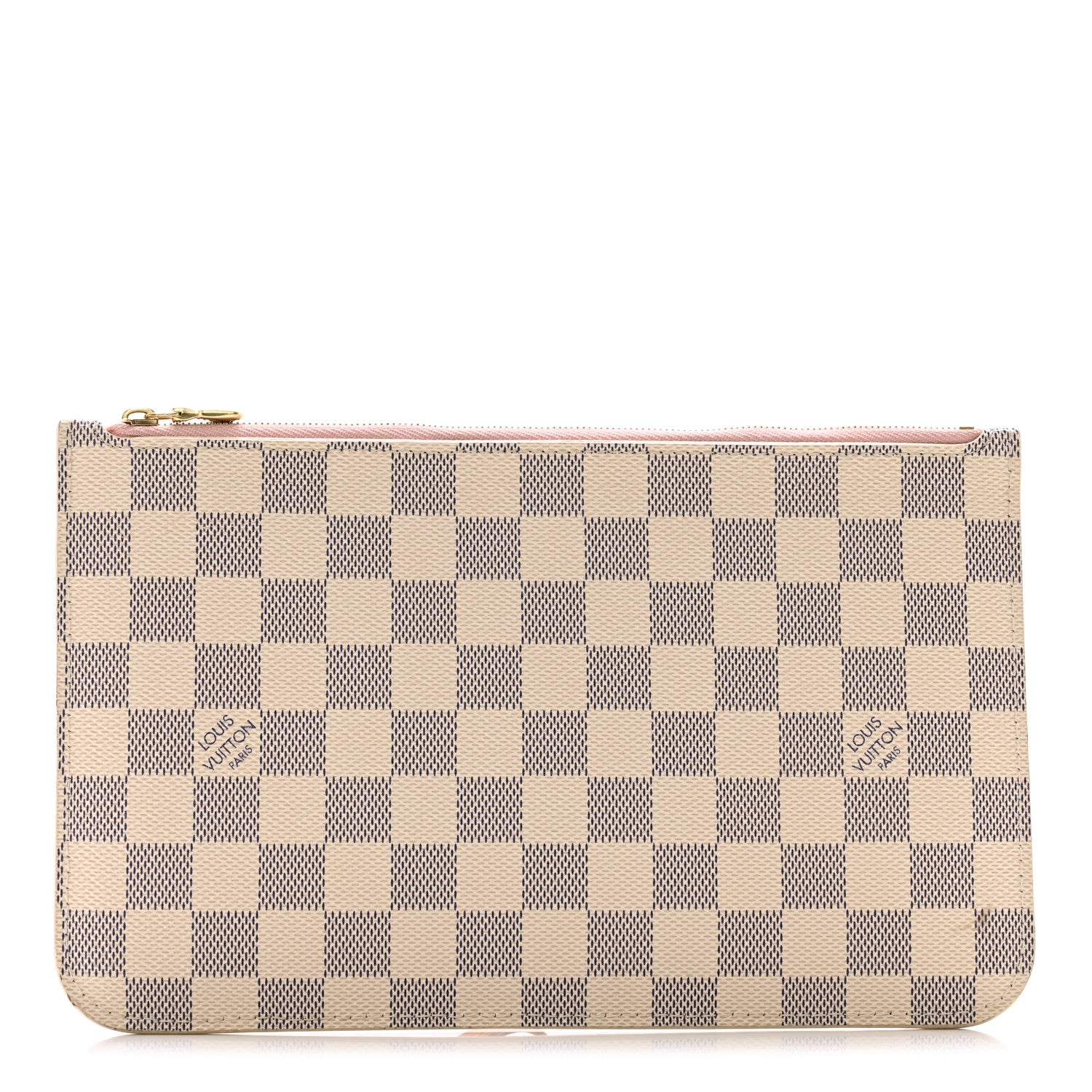 Louis Vuitton Damier Azur Neverfull MM GM Pochette Rose Ballerine 1 of 10