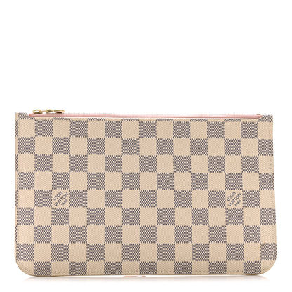 Louis Vuitton Damier Azur Neverfull MM GM Pochette Rose Ballerine 1 of 10