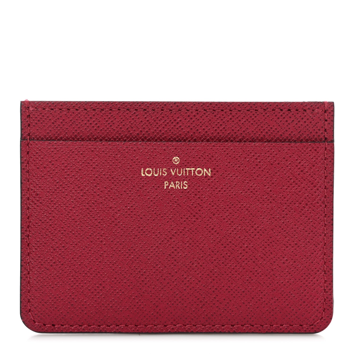 Louis Vuitton Calfskin Jeanne Wallet Card Holder Insert Fuchsia 1 of 7