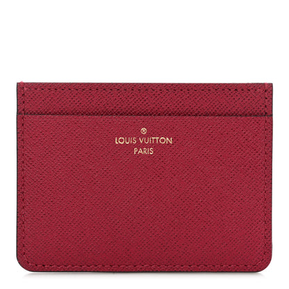 Louis Vuitton Calfskin Jeanne Wallet Card Holder Insert Fuchsia 1 of 7