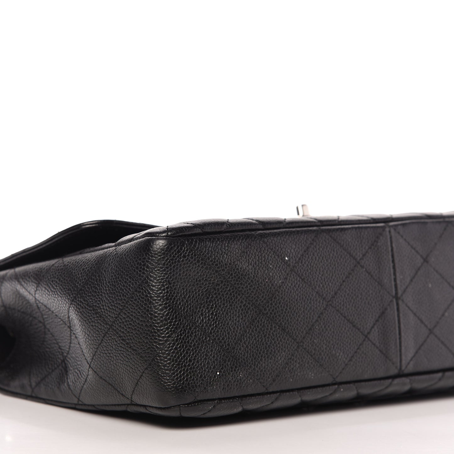 Caviar Quilted Jumbo Single Flap Black