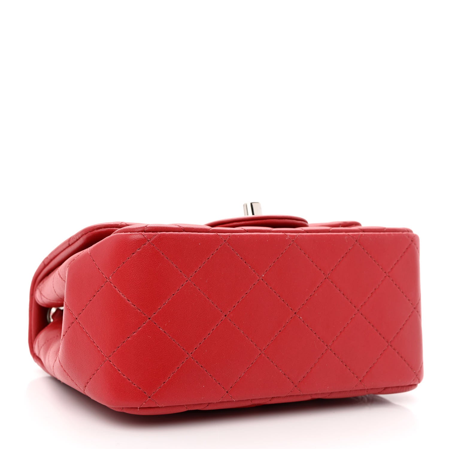 Chanel Lambskin Quilted Mini Square Flap Red 4 of 10