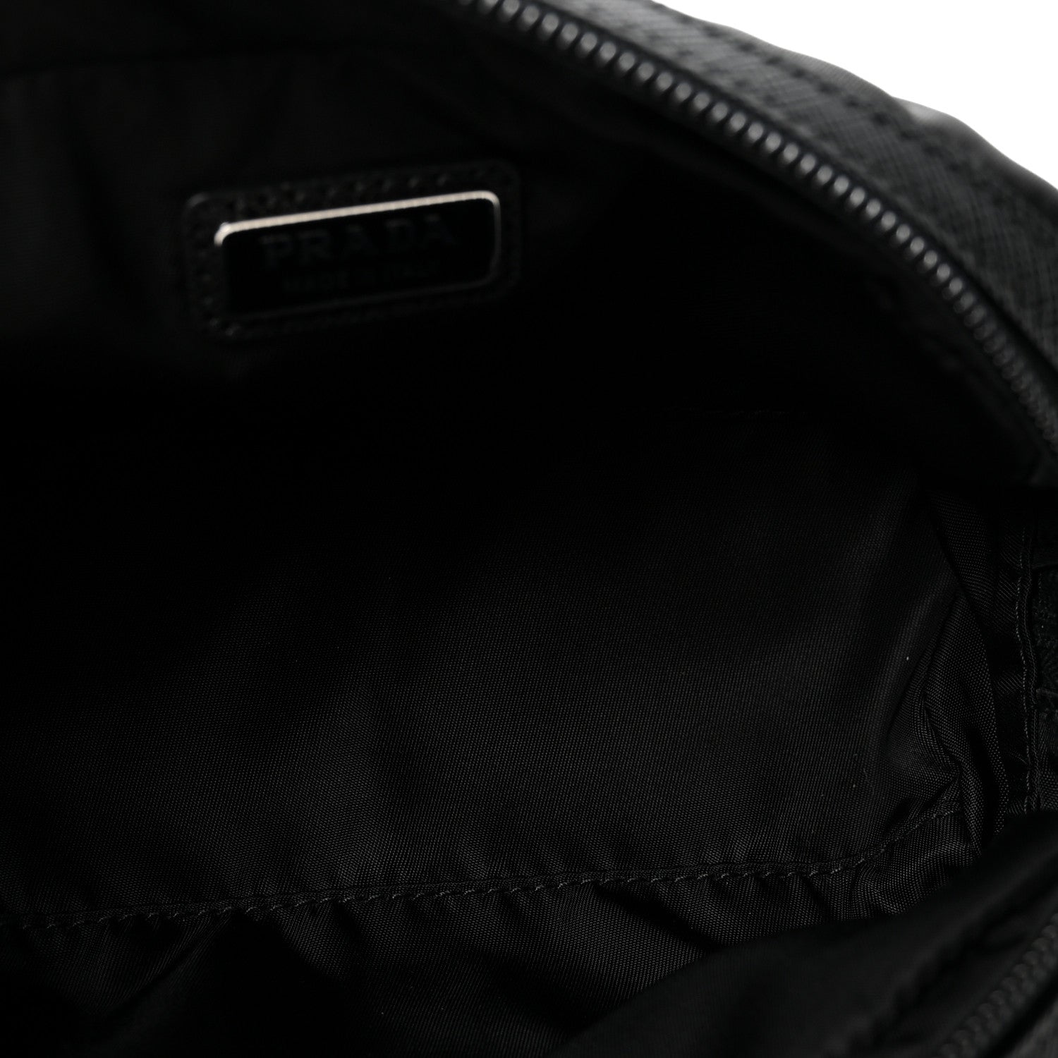 Prada Nylon Vela Cosmetic Pouch Black 5 of 6