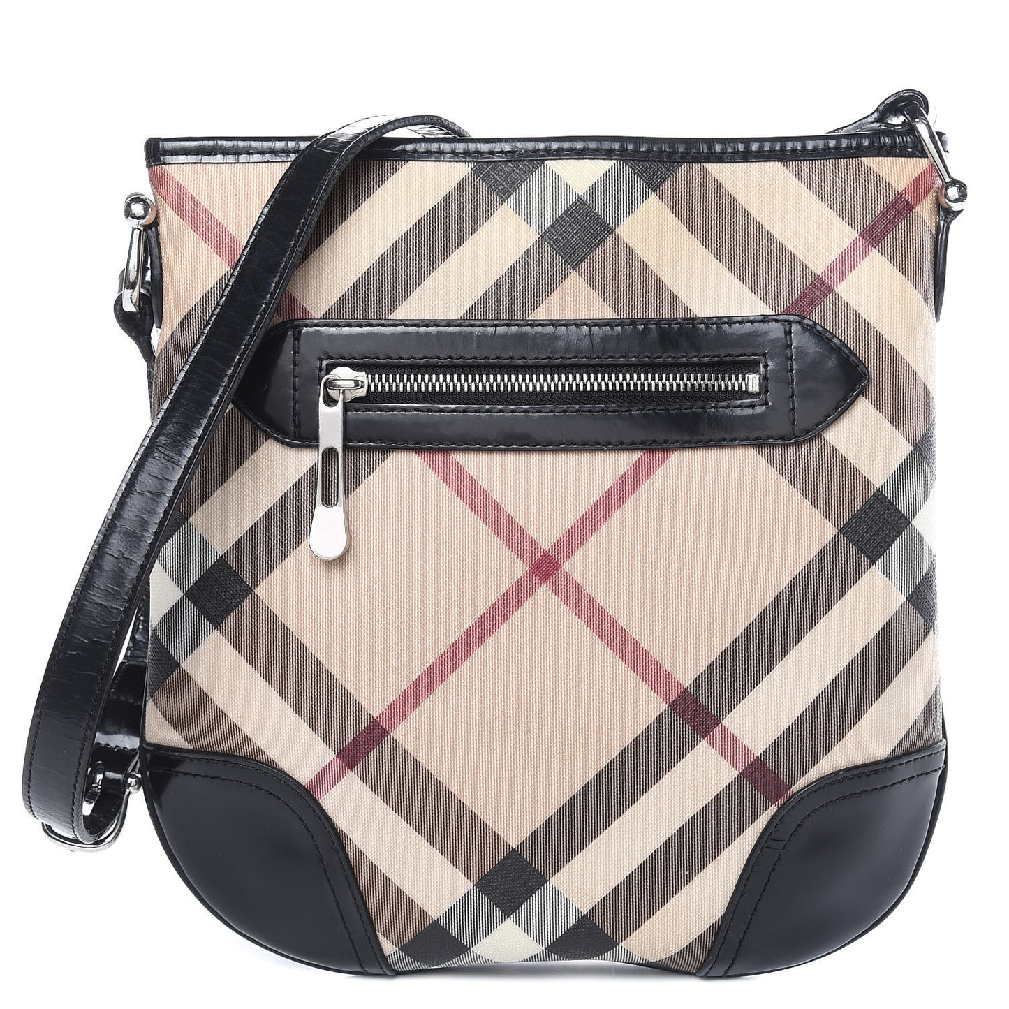 Supernova Check Small Dryden Crossbody Bag Black