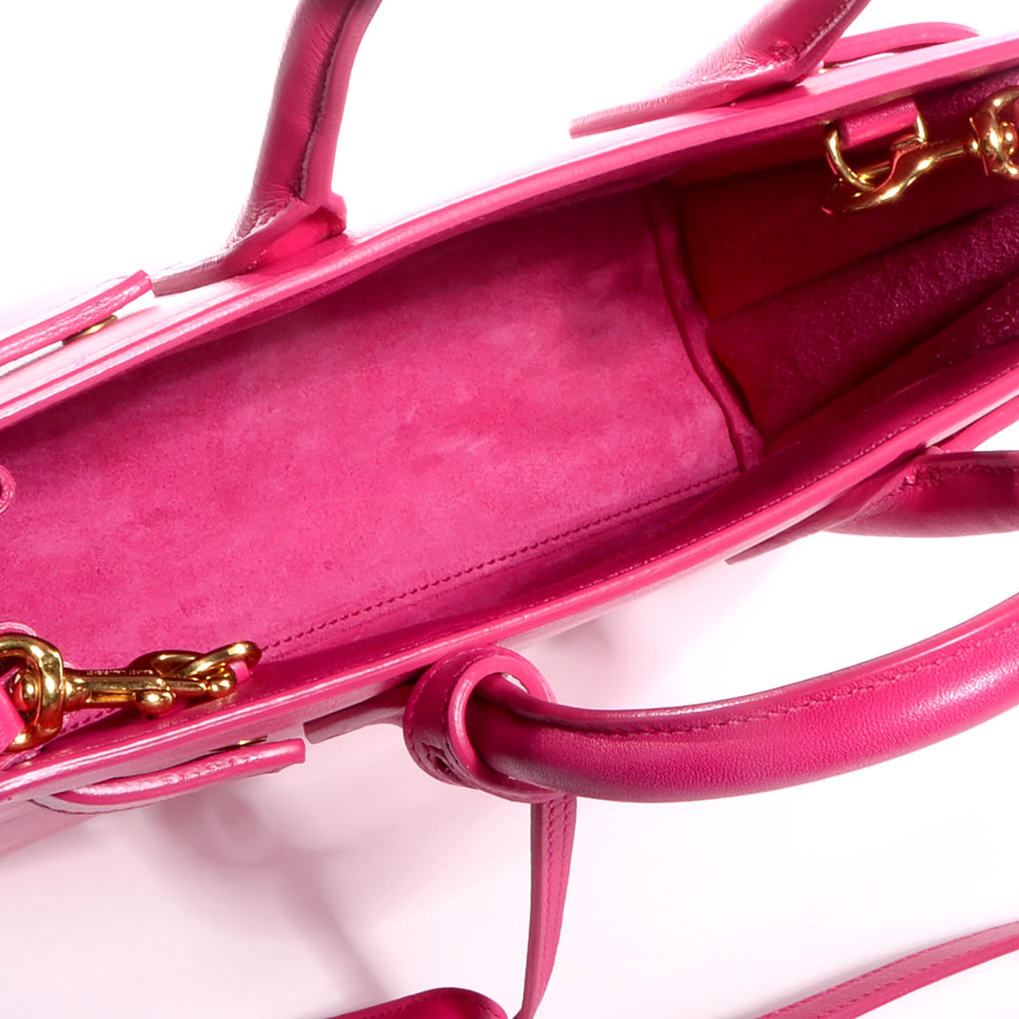 Calfskin Nano Sac De Jour Lipstick Fuchsia