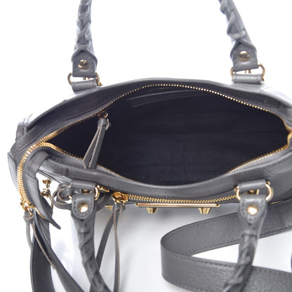 Balenciaga Chevre Gold Metallic Edge Hardware Mini City Gris Acier 5 of 10