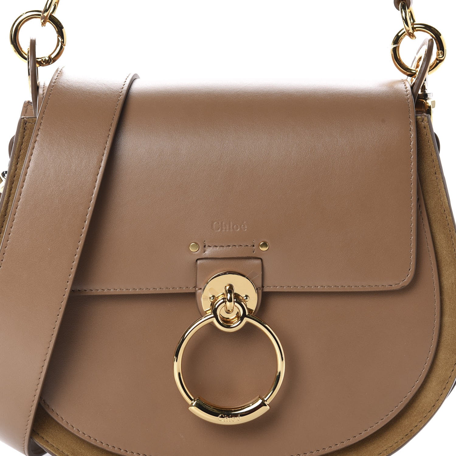 Chloe Calfskin Large Tess Bag Nut 9 of 9