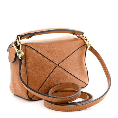 Loewe Grained Calfskin Mini Puzzle Bag Tan 3 of 10