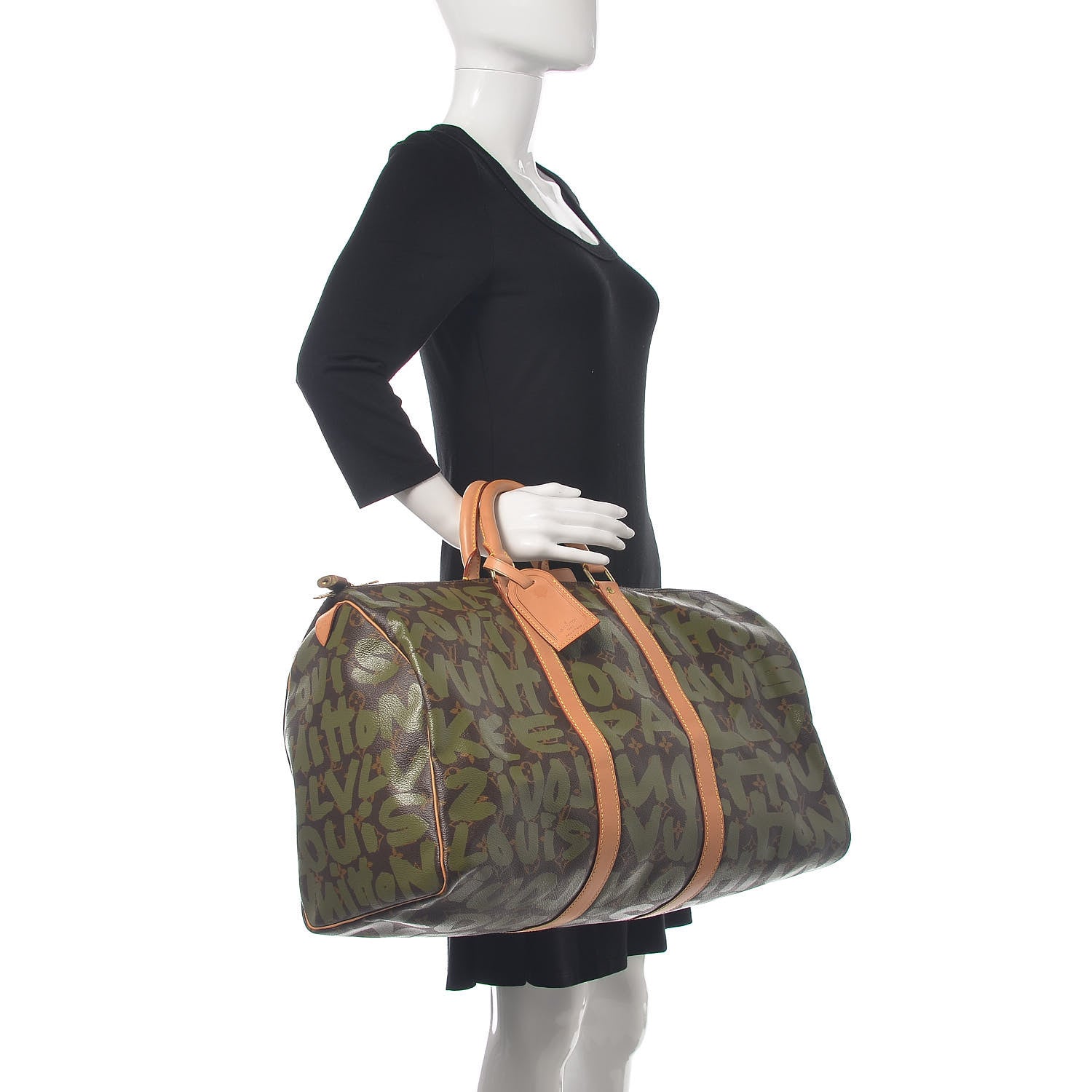 Louis Vuitton Graffiti Keepall 50 Kaki 2 of 12