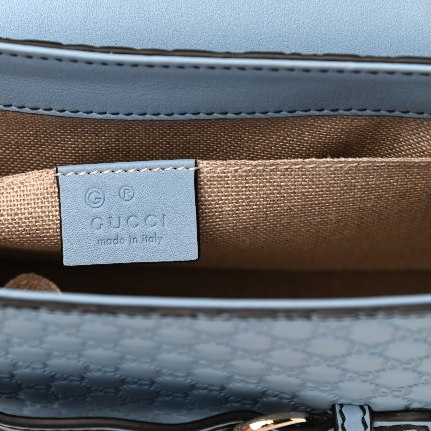 Gucci Microguccissima Medium Emily Chain Shoulder Bag Mineral Blue 5 of 8