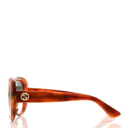 Gucci Round Sunglasses GG0140SA Avana Green 3 of 5