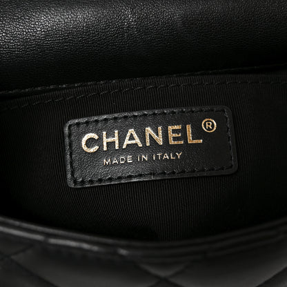 Chanel Lambskin Quilted Mini My Precious Flap Black 6 of 10