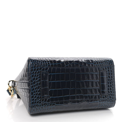 Givenchy Calfskin Crocodile Embossed Small Antigona Navy 4 of 9