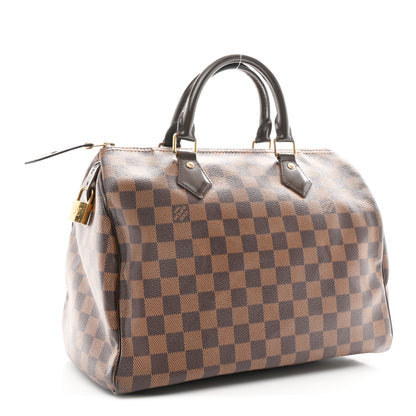 Louis Vuitton Damier Ebene Speedy 30 3 of 9