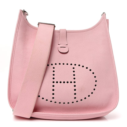 Hermes Taurillon Clemence Evelyne III GM Rose Sakura 1 of 9