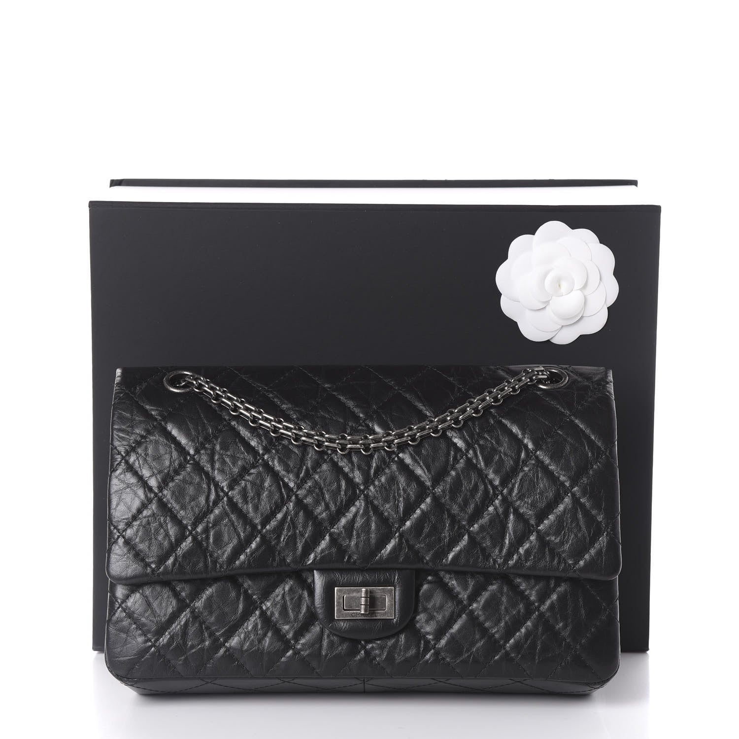 Chanel Aged Calfskin Quilted 2.55 Reissue 226 Flap Black 10 of 10