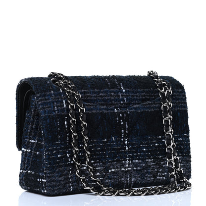 Chanel Tweed Quilted Medium Double Flap Black 2 of 4