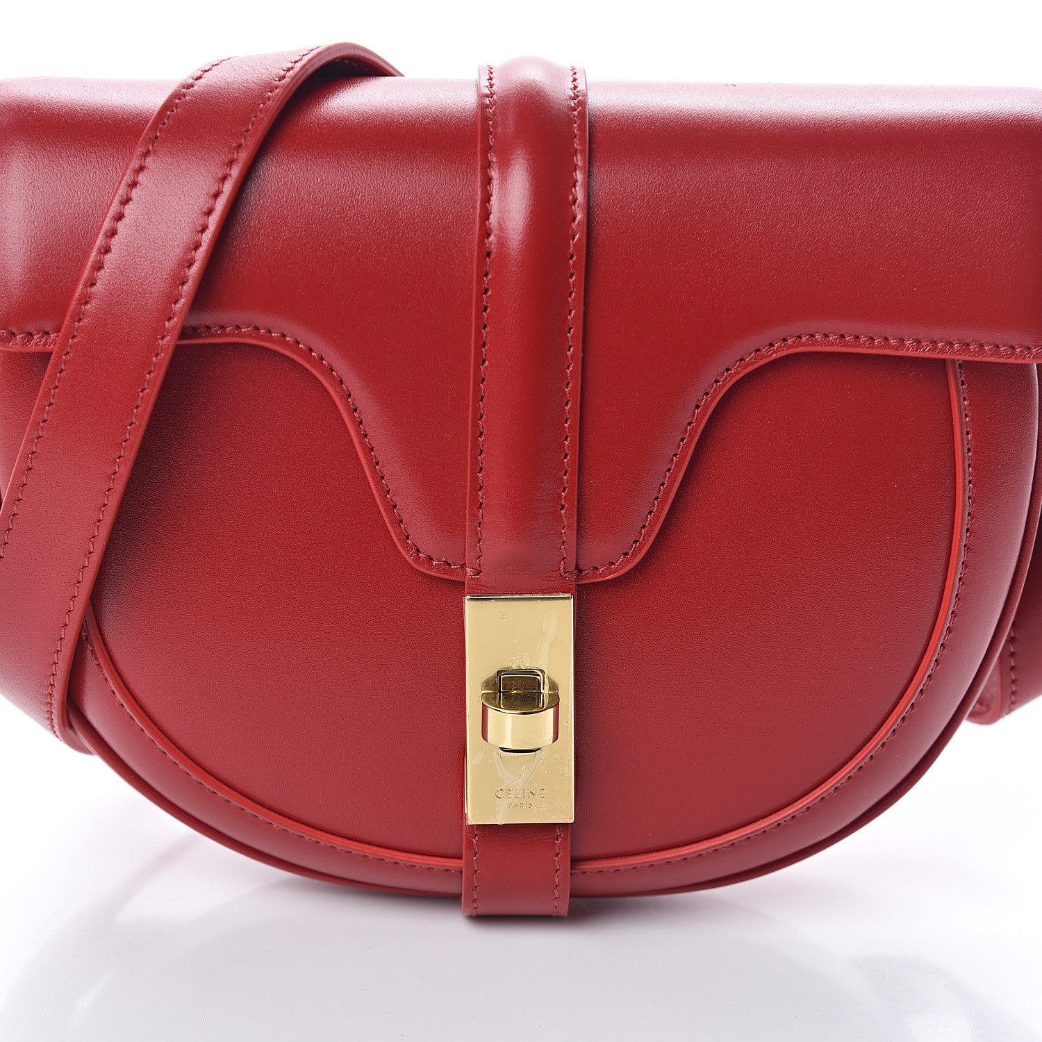 Celine Satinated Calfskin Besace Small 16 Red 6 of 8