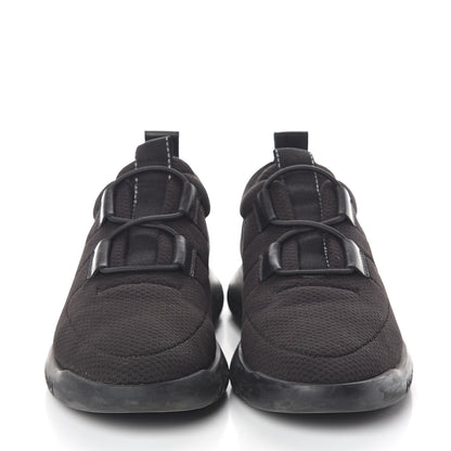 Hermes Mesh Technical Canvas Womens Team Sneakers 42.5 Black 2 of 7
