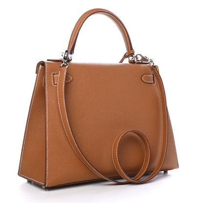 Hermes Epsom Kelly Sellier 28 Gold 2 of 8
