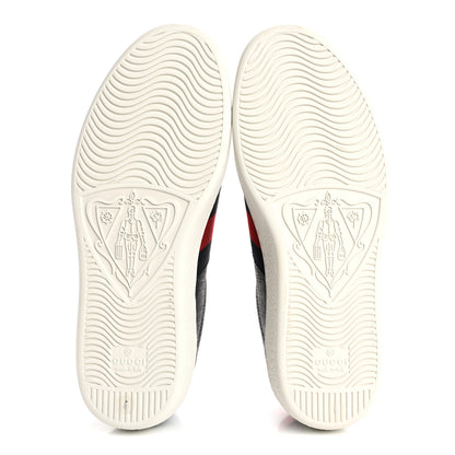 Gucci GG Supreme Monogram Ayers Web Mens New Ace Sneakers  5 Black 6 of 11
