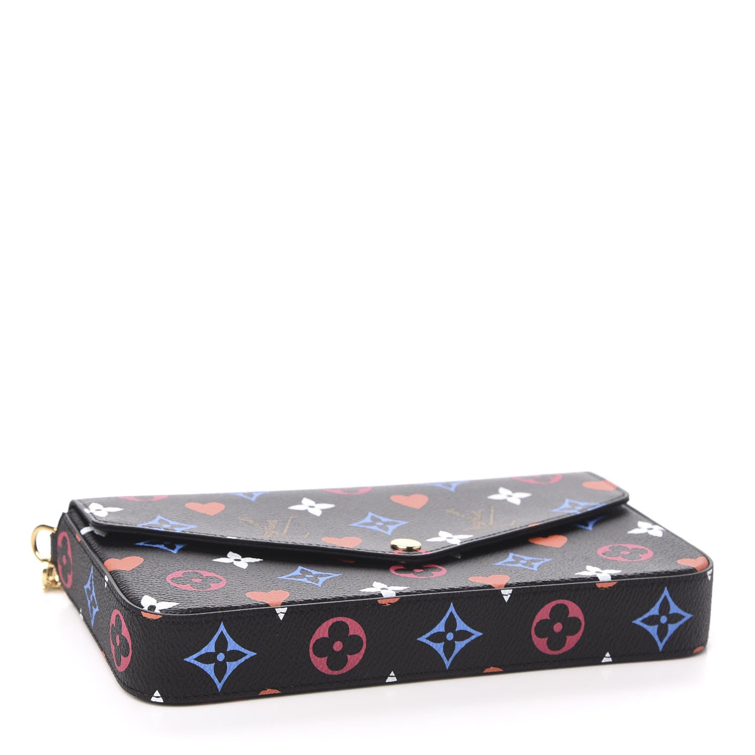 Louis Vuitton Game On Felicie Chain Wallet Black 4 of 12