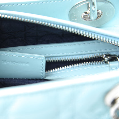 Christian Dior Patent Cannage Medium Lady Dior Light Blue 11 of 12