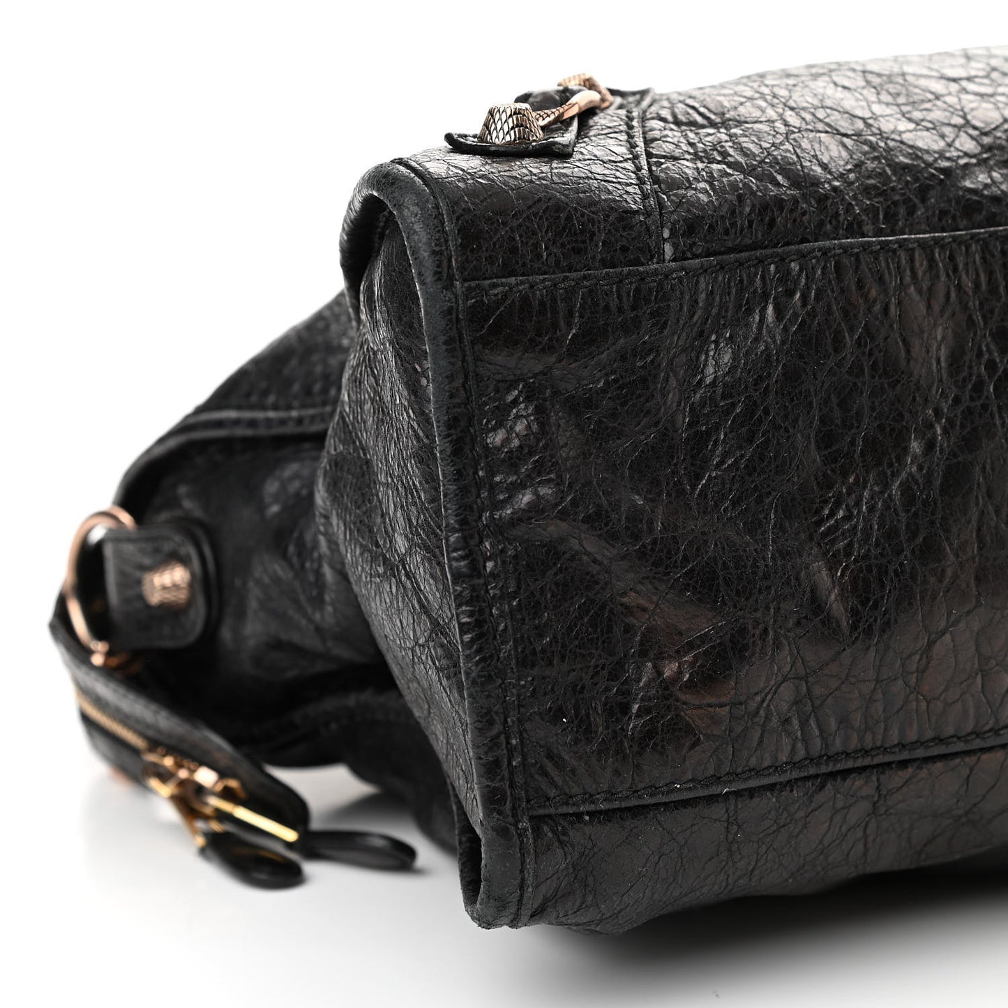 Agneau Giant 12 Rose Gold Hardware City Black