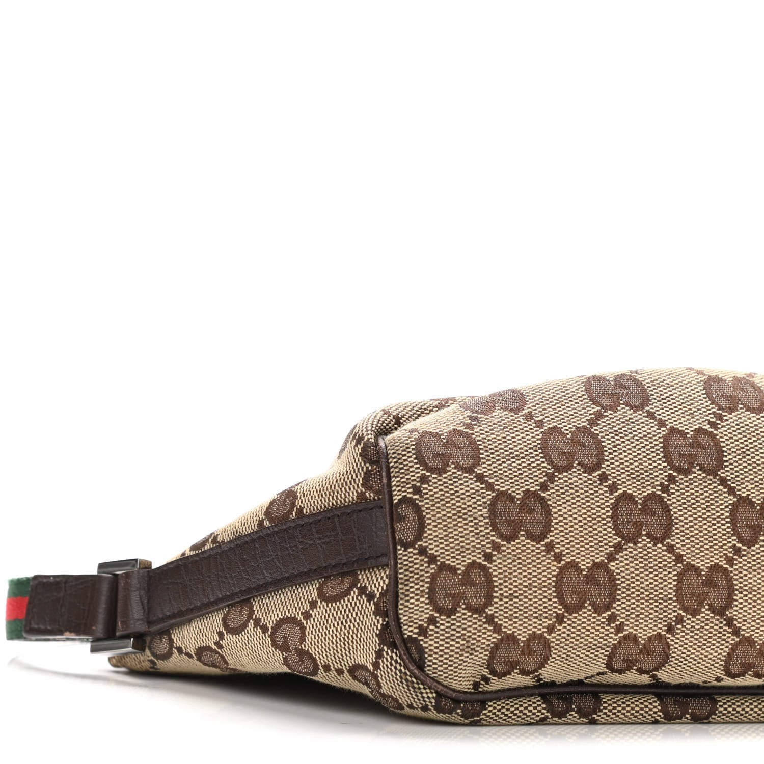 Gucci Monogram Web Boat Pochette Brown 9 of 10