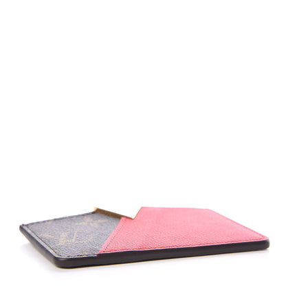 Louis Vuitton Calfskin Monogram Kimono Tote Card Holder Cherry 4 of 7