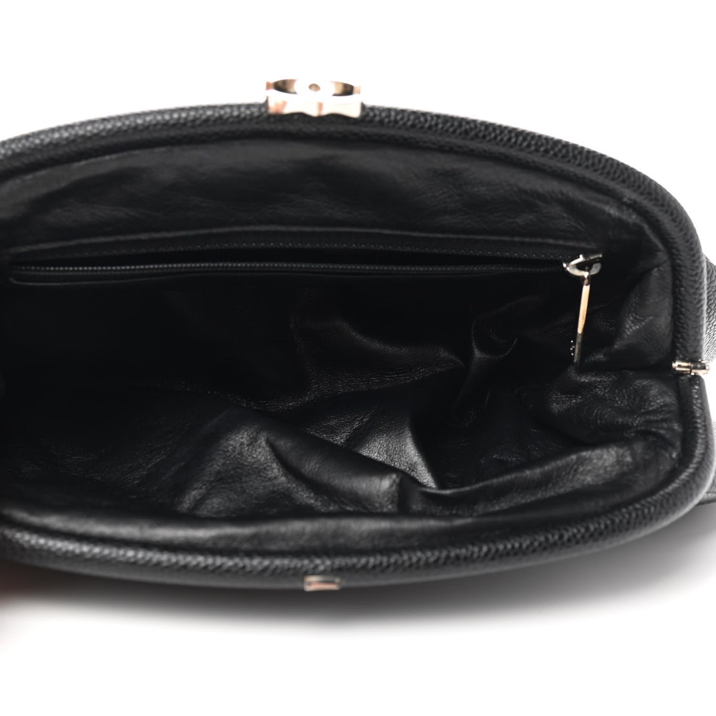 Caviar Quilted Timeless Clutch Black
