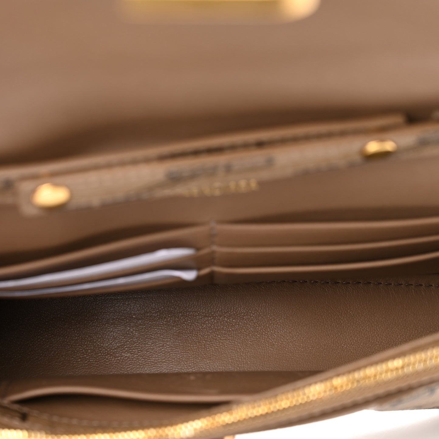 Coated Canvas BB Monogram Hourglass Chain Bag Beige Brown