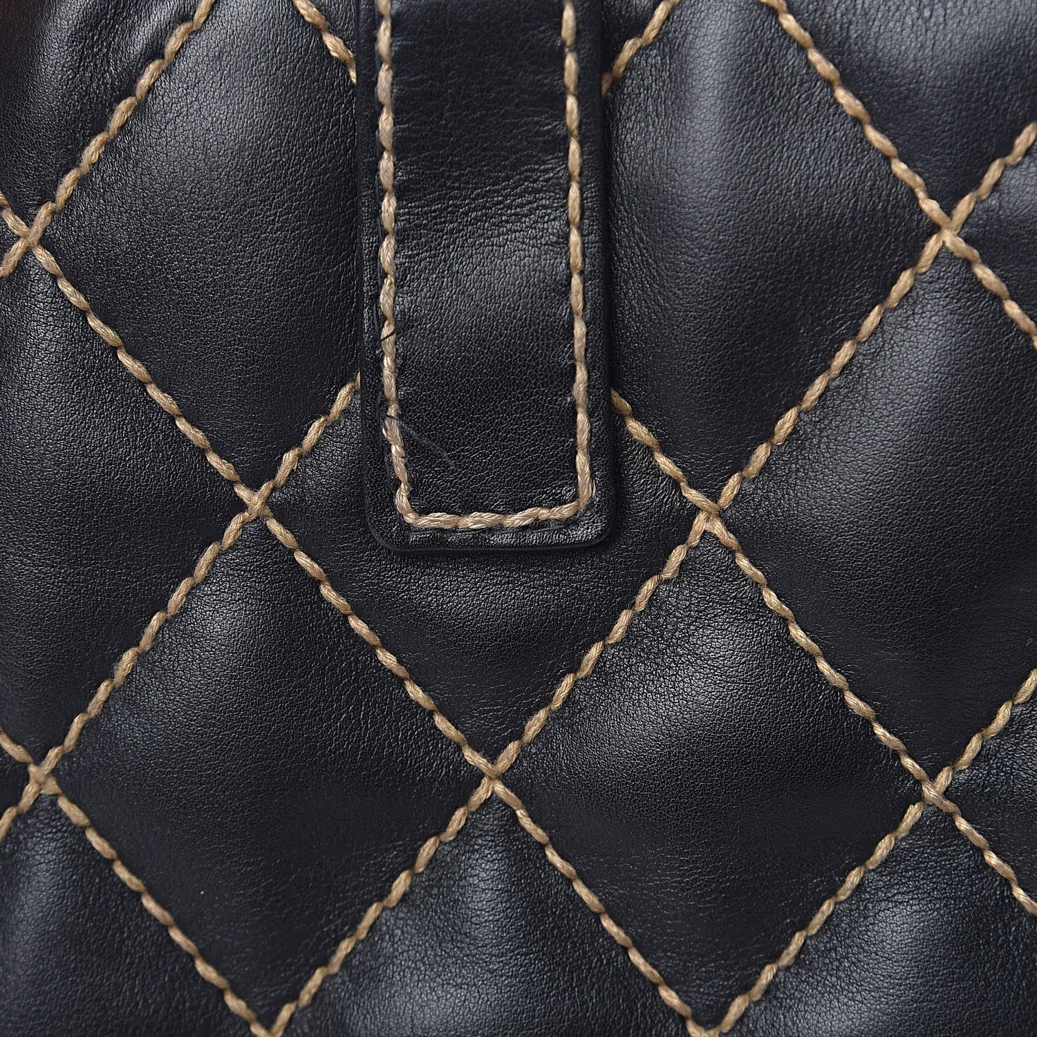 Chanel Calfskin Contrast Stitch Surpique Tote Black 9 of 12