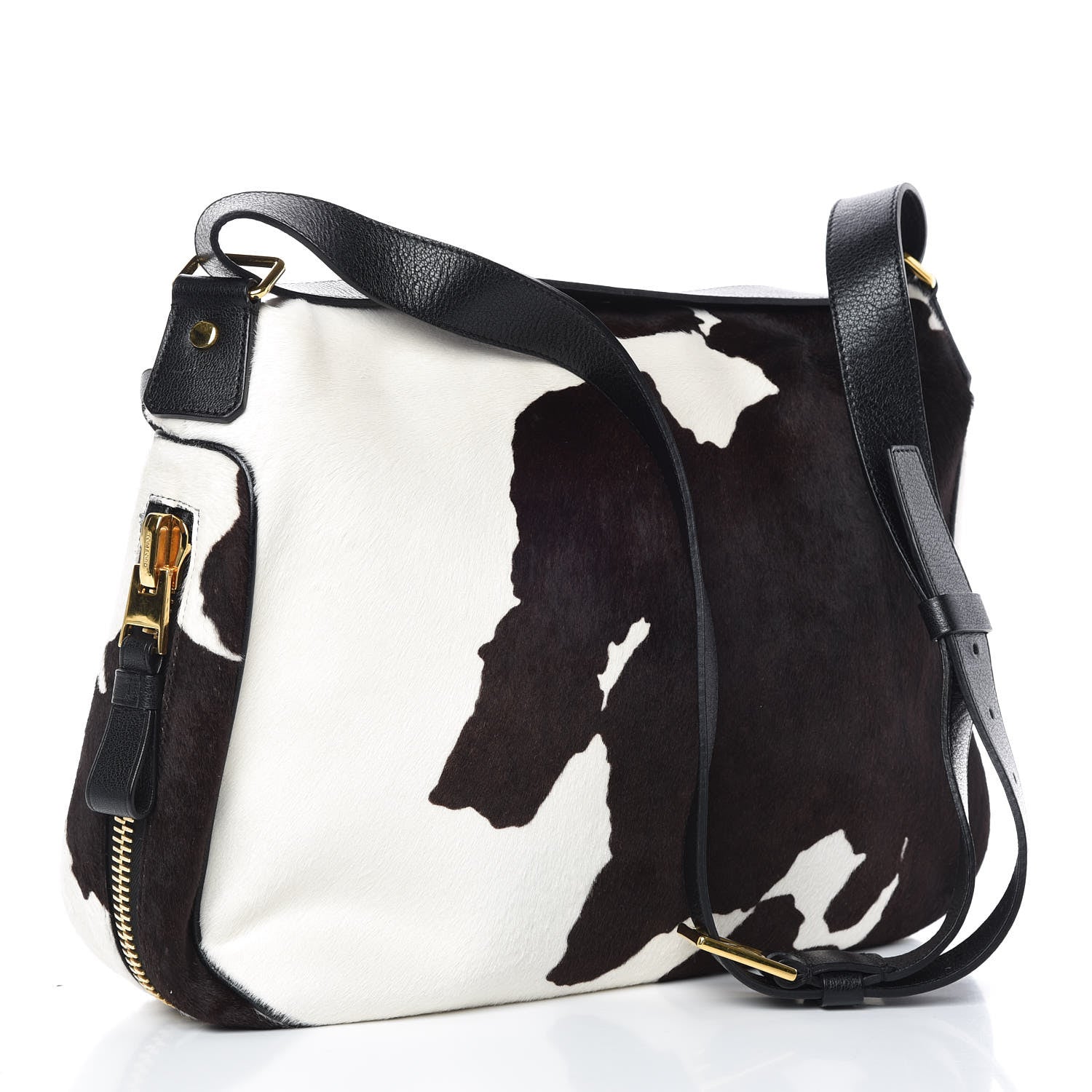 Tom Ford Calfskin Calf Hair Large Jennifer Brown White 3 of 12
