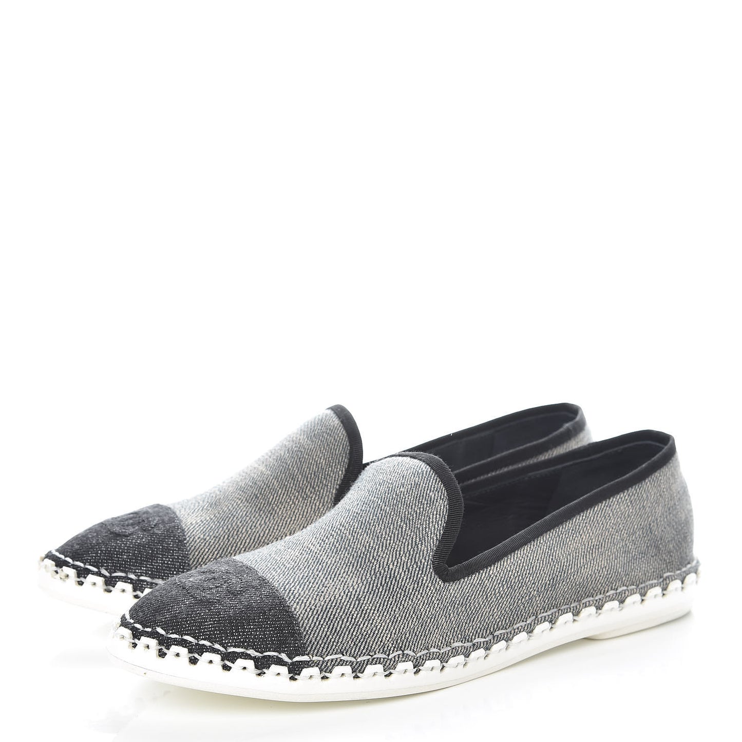 Fabric Mocassin Loafer 38 Blue Navy