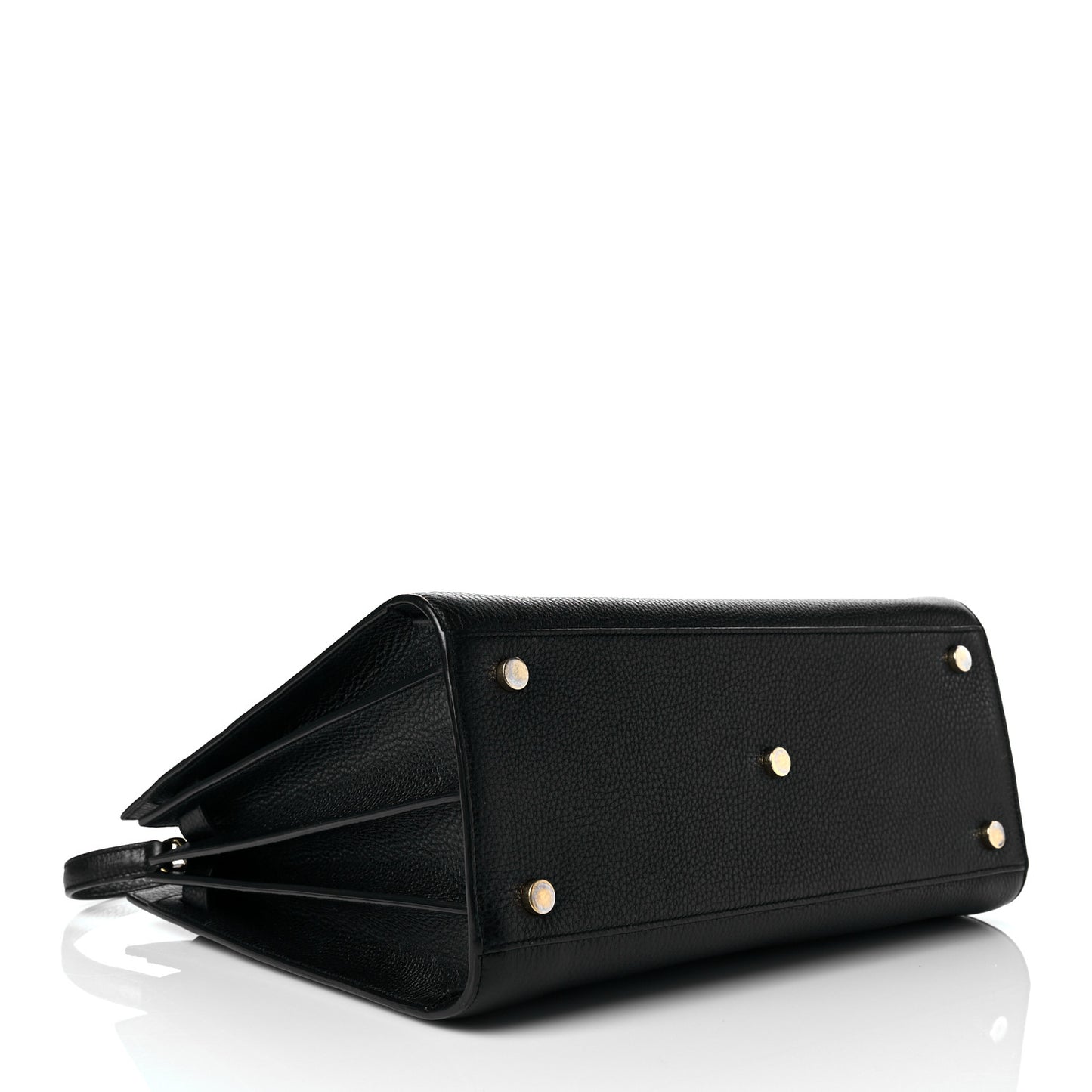 Grained Calfskin Small Sac De Jour Black