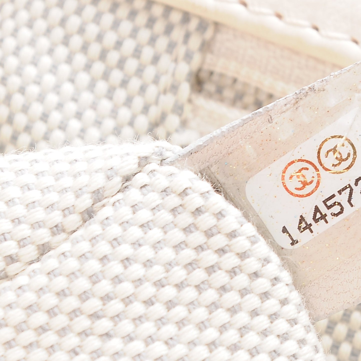 Calfskin Quilted Retro Chain Flap Beige