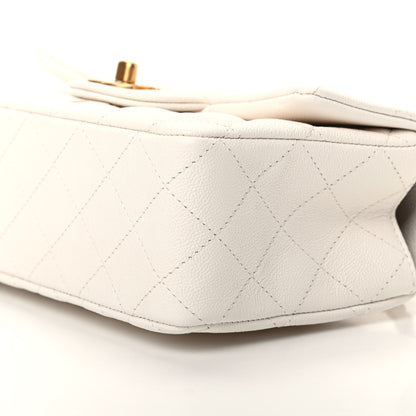 Chanel Caviar Quilted Mini Top Handle Rectangular Flap White 7 of 10